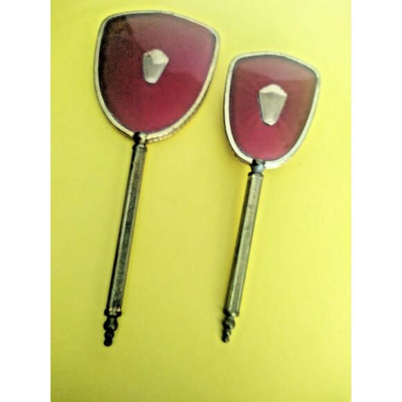 Vintage Brass and Cut Glass Hand Mirror & Brush Vanity Set 1930-1940 - Picture 13 of 15